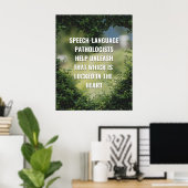 Speech Therapist (SLP) Kantoor Poster (Thuiskantoor)