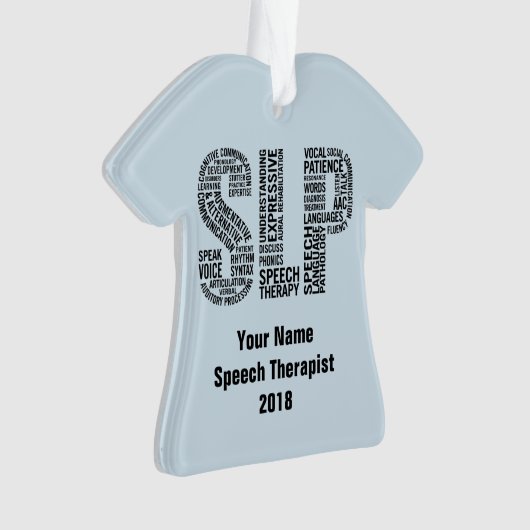 Speech Therapist SLP Ornament (voorkant)