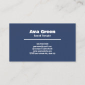 Speech Therapist SLP Visitekaartje (Achterkant)