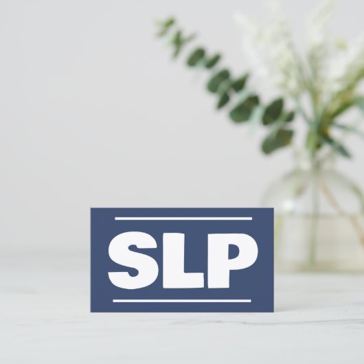 Speech Therapist SLP Visitekaartje (Staand voorkant)