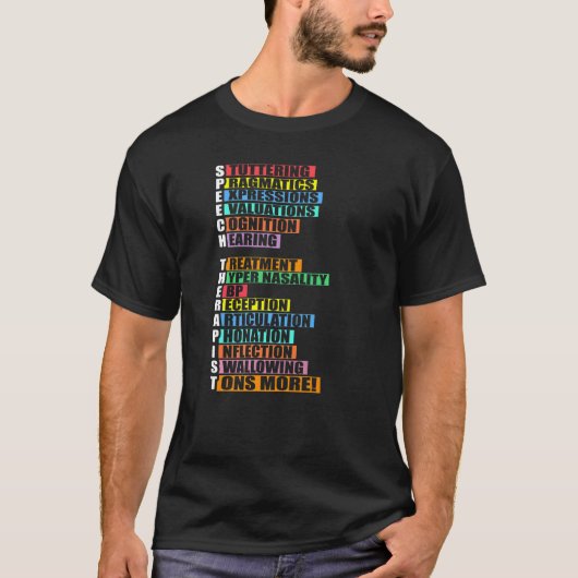 Speech Therapist T-shirt (Voorkant)