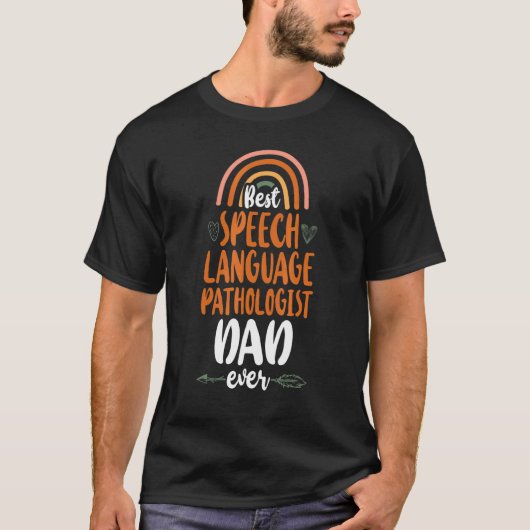 Speech Therapist Therapist Assistant SLP Pap Rainb T-shirt (Voorkant)