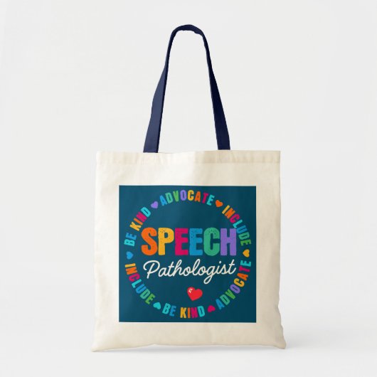 Speech Therapist Therapist SLP LIFE Speech Tote Bag (Voorkant)
