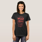 Speech Therapist Therapy Assistant SLP Speech Lang T-shirt (Voorkant volledig)