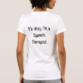 Speech Therapist - Uvula T-Shirt (Achterkant)