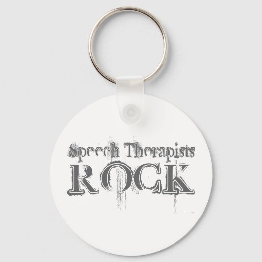 Speech Therapists Rock Sleutelhanger (Voorkant)