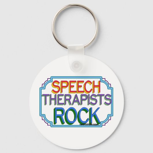 Speech Therapists Rock Sleutelhanger (Voorkant)