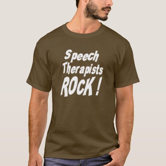 Speech Therapists Rock! T-shirt (Voorkant)