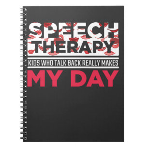 Speech Therapy Appreciation Kind Logopedics Teache Notitieboek