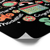 Speech Therapy Christmas Tree Merry Xmas Slp Thera Poster (Hoek)