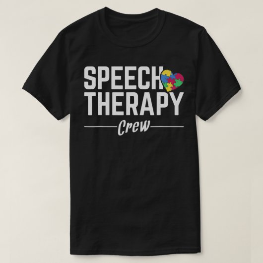 Speech Therapy Crew Pathology Speech Language T-shirt (Design voorkant)
