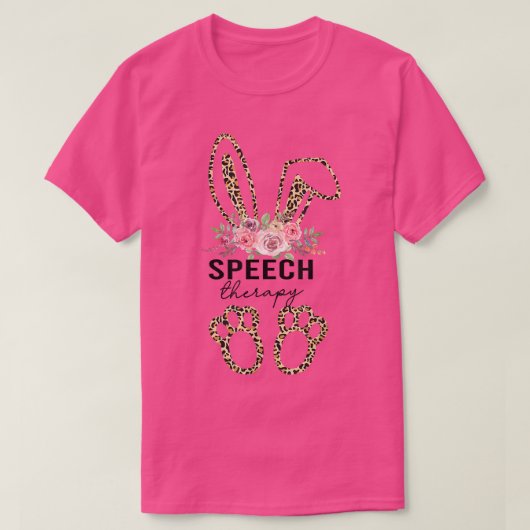 Speech Therapy Easter Bunny SLP Speech Language T-shirt (Design voorkant)