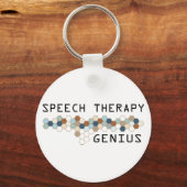 Speech Therapy Genius Sleutelhanger (Voorkant)