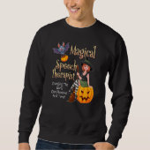Speech Therapy Halloween Magical Therapist Witch W Trui (Voorkant)
