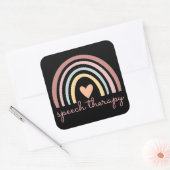 Speech Therapy I Vierkante Sticker (Envelop)