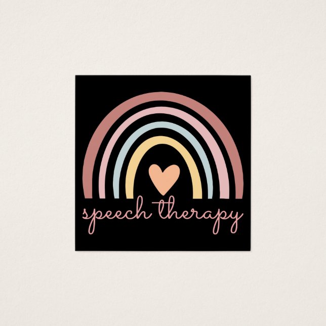 Speech Therapy I Vierkante Visitekaartjes (Voorkant)