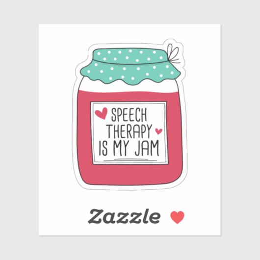 Speech Therapy is mijn jam Sticker (Vel)