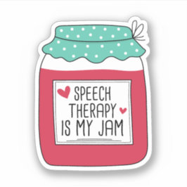 Speech Therapy is mijn jam Sticker