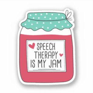 Speech Therapy is mijn jam Sticker
