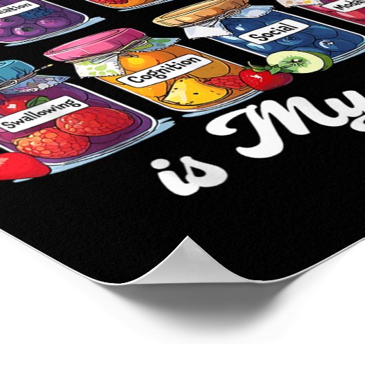 Speech Therapy Is My Jam Speech Language Pathologi Poster (Hoek)