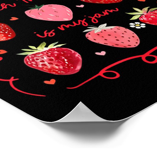 Speech Therapy Is My Jam Strawberry Bow Slp Speech Poster (Hoek)