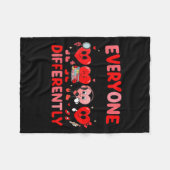 Speech Therapy Language Pathologist Valentines Day Fleece Deken (Voorkant (Horizontaal))