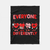 Speech Therapy Language Pathologist Valentines Day Fleece Deken (Voorkant)
