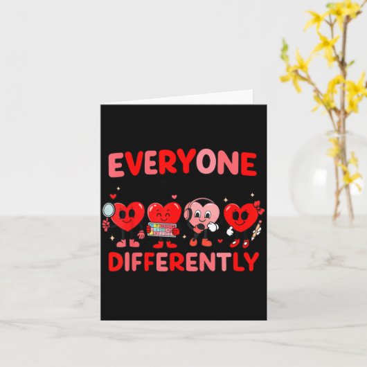 Speech Therapy Language Pathologist Valentines Day Kaart (Gele Bloem)