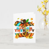 Speech Therapy Pumpkin Autumn Herfst Thanksgiving Kaart (Gele Bloem)