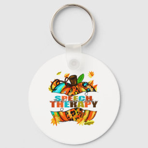 Speech Therapy Pumpkin Autumn Herfst Thanksgiving  Sleutelhanger