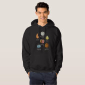 Speech Therapy Pumpkin SLP Neurodiversity Fall Tea Hoodie (Voorkant volledig)
