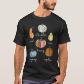 Speech Therapy Pumpkin SLP Neurodiversity Fall Tea T-shirt (Voorkant)