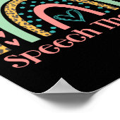 Speech Therapy Rainbow Speech Language Patholoog Poster (Hoek)