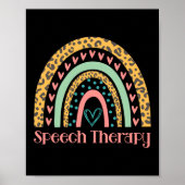 Speech Therapy Rainbow Speech Language Patholoog Poster (Voorkant)