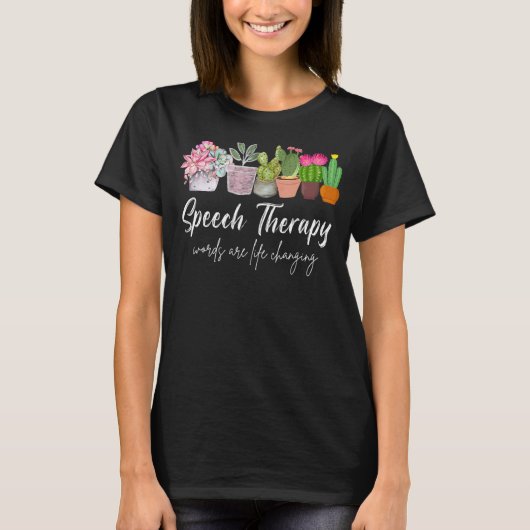 Speech Therapy SLP Speech Language Pathology Cute T-shirt (Voorkant)
