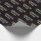 Speech Therapy SLP Speech Pathologist Gifts Cadeaupapier (Hoek)