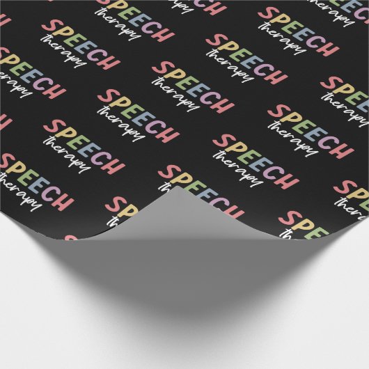 Speech Therapy SLP Speech Pathologist Gifts Cadeaupapier (Hoek)