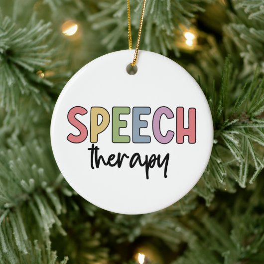 Speech Therapy SLP Speech Pathologist Gifts Keramisch Ornament (Boom)