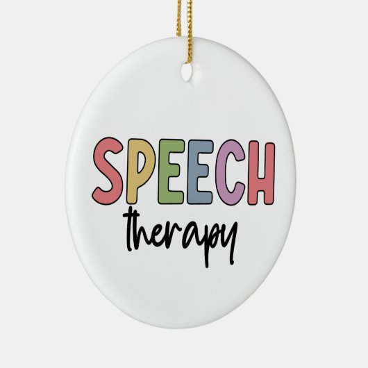 Speech Therapy SLP Speech Pathologist Gifts Keramisch Ornament (Rechts)