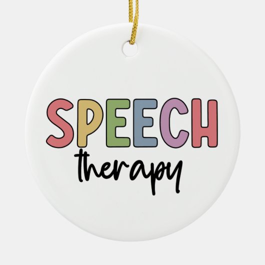 Speech Therapy SLP Speech Pathologist Gifts Keramisch Ornament (Voorkant)