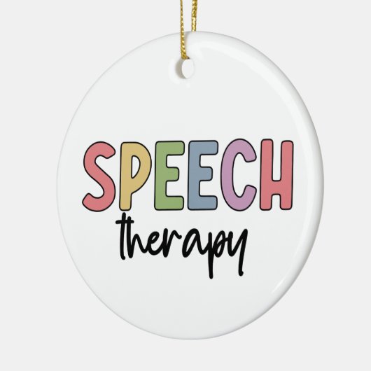 Speech Therapy SLP Speech Pathologist Gifts Keramisch Ornament (Links)