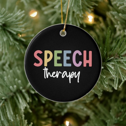 Speech Therapy SLP Speech Pathologist Gifts Keramisch Ornament (Boom)