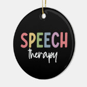 Speech Therapy SLP Speech Pathologist Gifts Keramisch Ornament (Links)