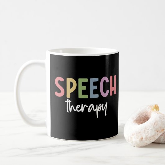 Speech Therapy SLP Speech Pathologist Gifts Koffiemok (Met donut)