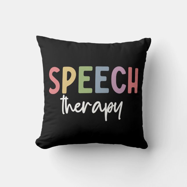 Speech Therapy SLP Speech Pathologist Gifts Kussen (Voorkant)