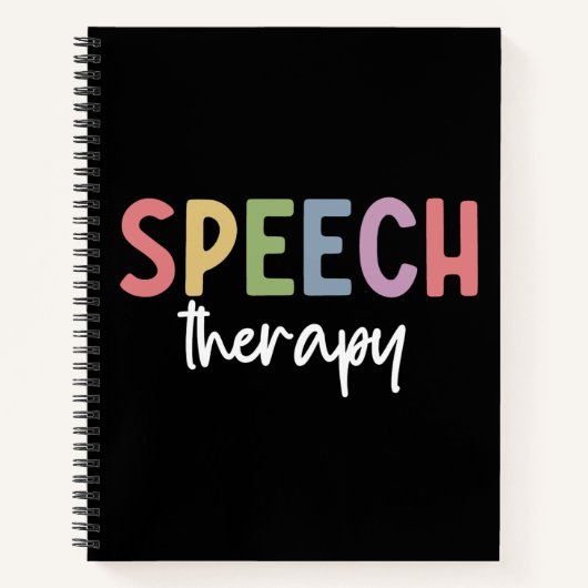 Speech Therapy SLP Speech Pathologist Gifts Notitieboek (Voorkant)