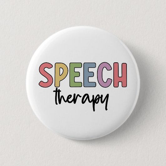 Speech Therapy SLP Speech Pathologist Gifts Ronde Button 5,7 Cm (Voorkant)