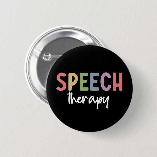 Speech Therapy SLP Speech Pathologist Gifts Ronde Button 5,7 Cm (Voorkant /achterkant)