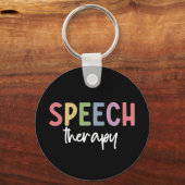 Speech Therapy SLP Speech Pathologist Gifts Sleutelhanger (Voorkant)