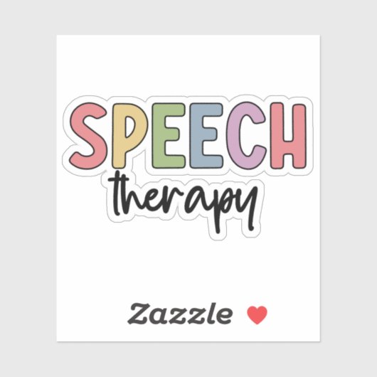 Speech Therapy SLP Speech Pathologist Gifts Sticker (Vel)